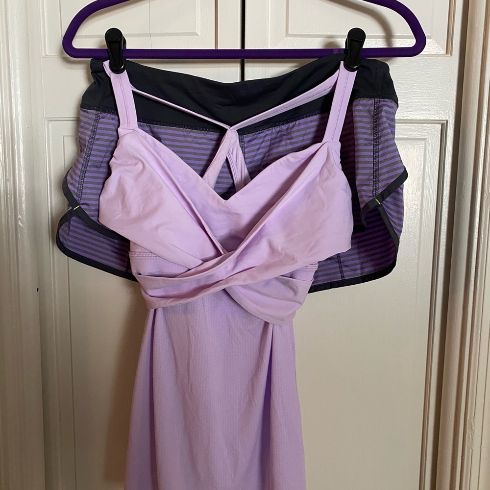 Lululemon tank and shorts. Size 6